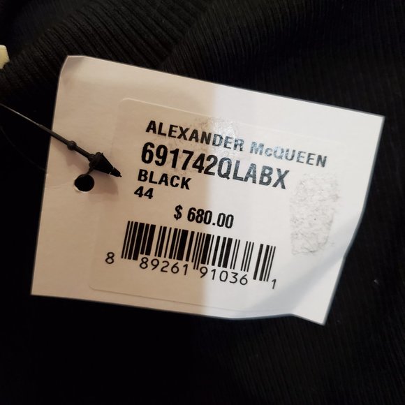 ALEXANDER MCQUEEN One-Shoulder Balloon Sleeve Crop Top - Picture 6 of 6